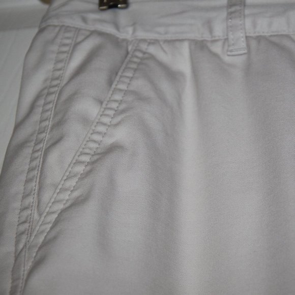 Talbots Signature Women Petite Capri Cream Cotton Cropped Pants Size 6P - Picture 7 of 10